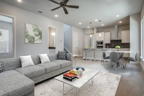 Carmel Living Area - 2 Story House Plans in TX