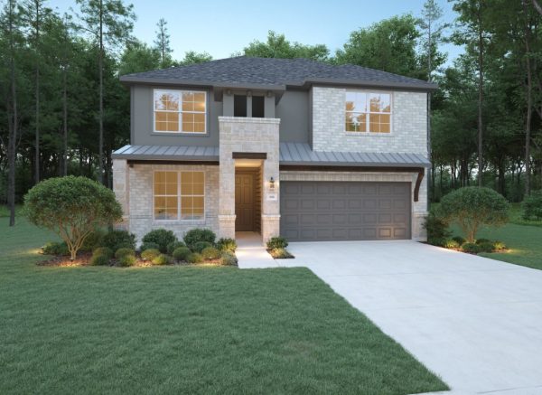 Cypress Elv C - 2 Story House Plans in TX