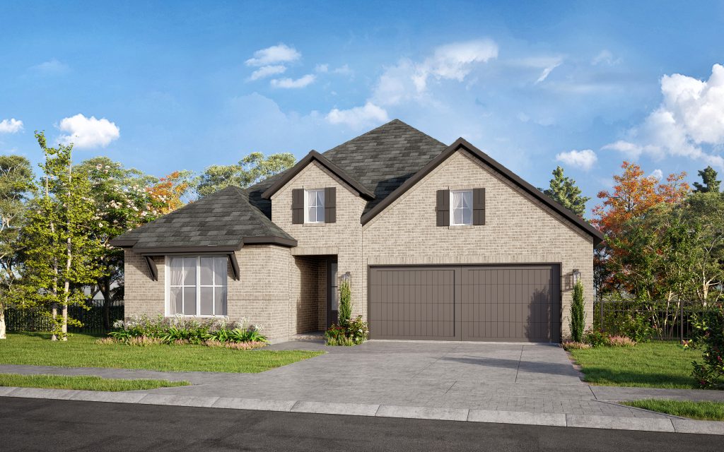 Cayman Elv A - Single Story House Plans in TX
