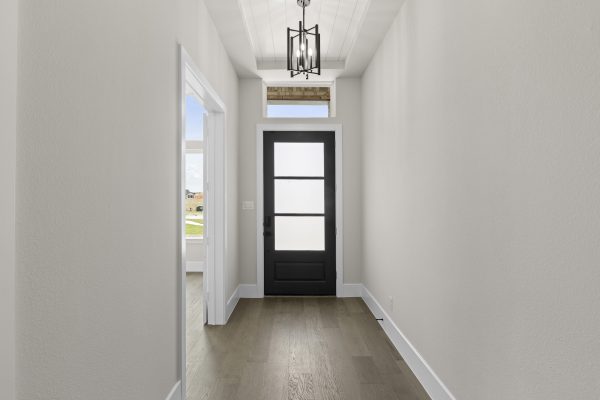Front entrance hallway in 412 double eagle from stonefield homes