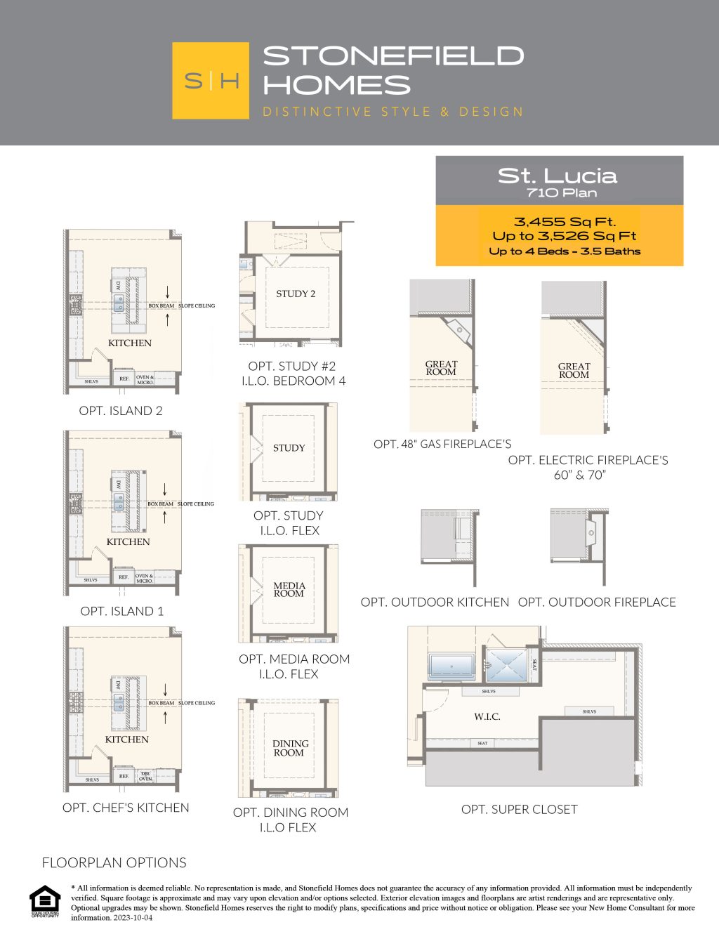 St Lucia - Single Story House Plans in TX