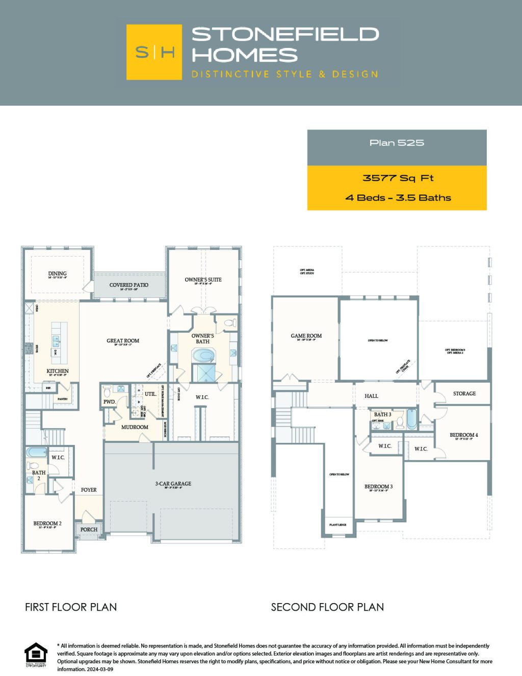 Samoa Floor Plan - 2 Story House Plans in Houston TX